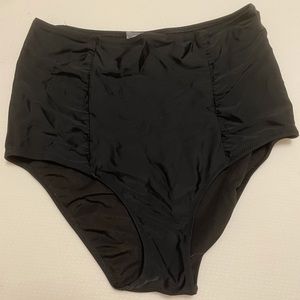Black high waisted bikini bottoms